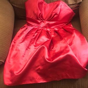 Hot pink short formal dress
